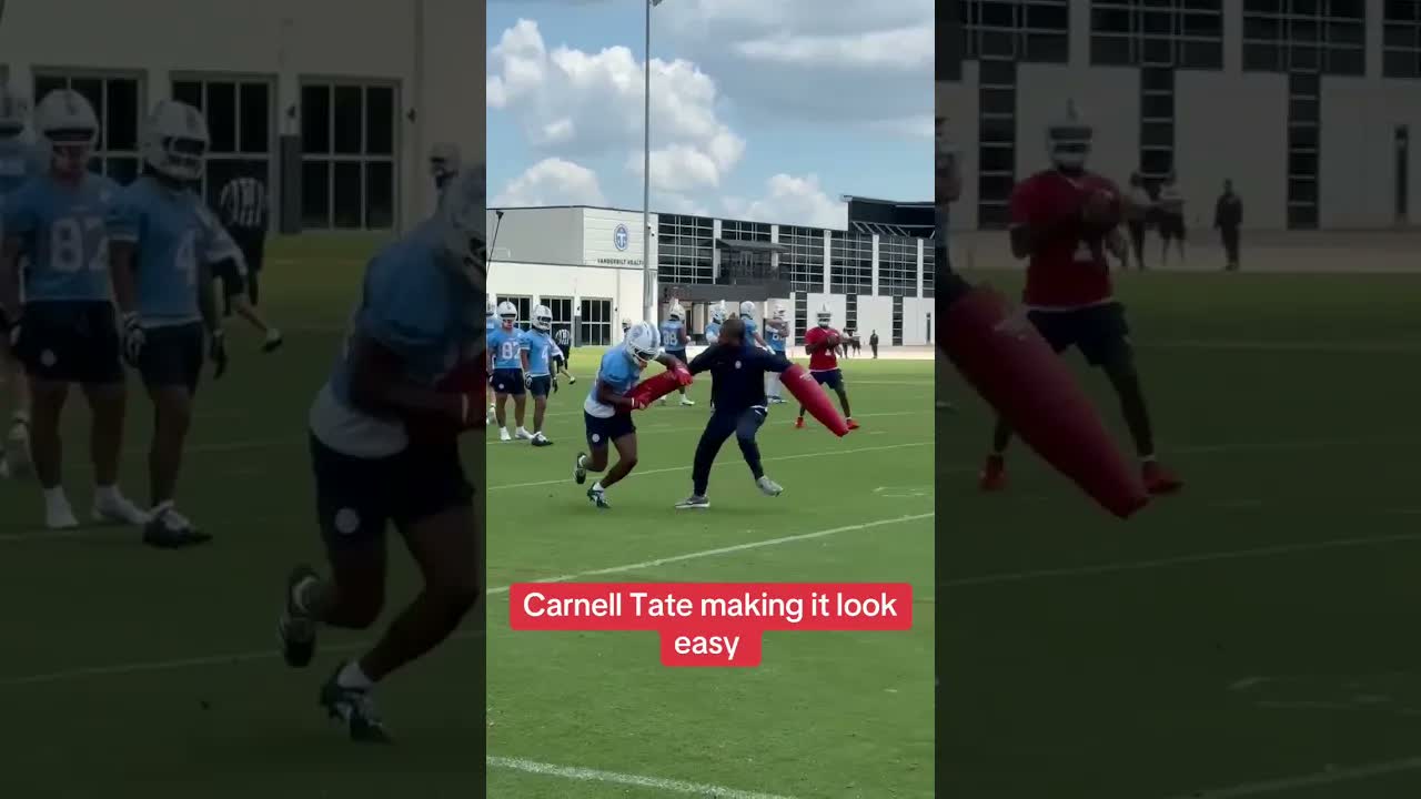 Nice little one hander from Carnell Tate. #tennesseetitans #carnelltate #widereceiver #ohiostate