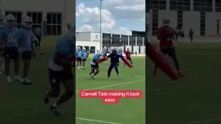 Nice little one hander from Carnell Tate. #tennesseetitans #carnelltate #widereceiver #ohiostate
