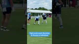 The #Titans tight ends work their whole skillset. #tightend #briandaboll #gunnarhelm #nflfootball