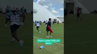 Some fancy footwork out here! #tennesseetitans #widereceiver #xavierrestrepo #carnelltate #nfl