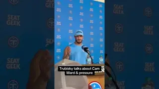 Trubisky has seen a lot from Cam Ward. #mitchtrubisky #camward #quarterback #nfldraft #titans #nfl