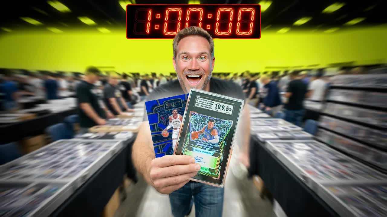 I Have 1 Hour to Buy $10,000 In Cards at a Card Show! (or give them away)