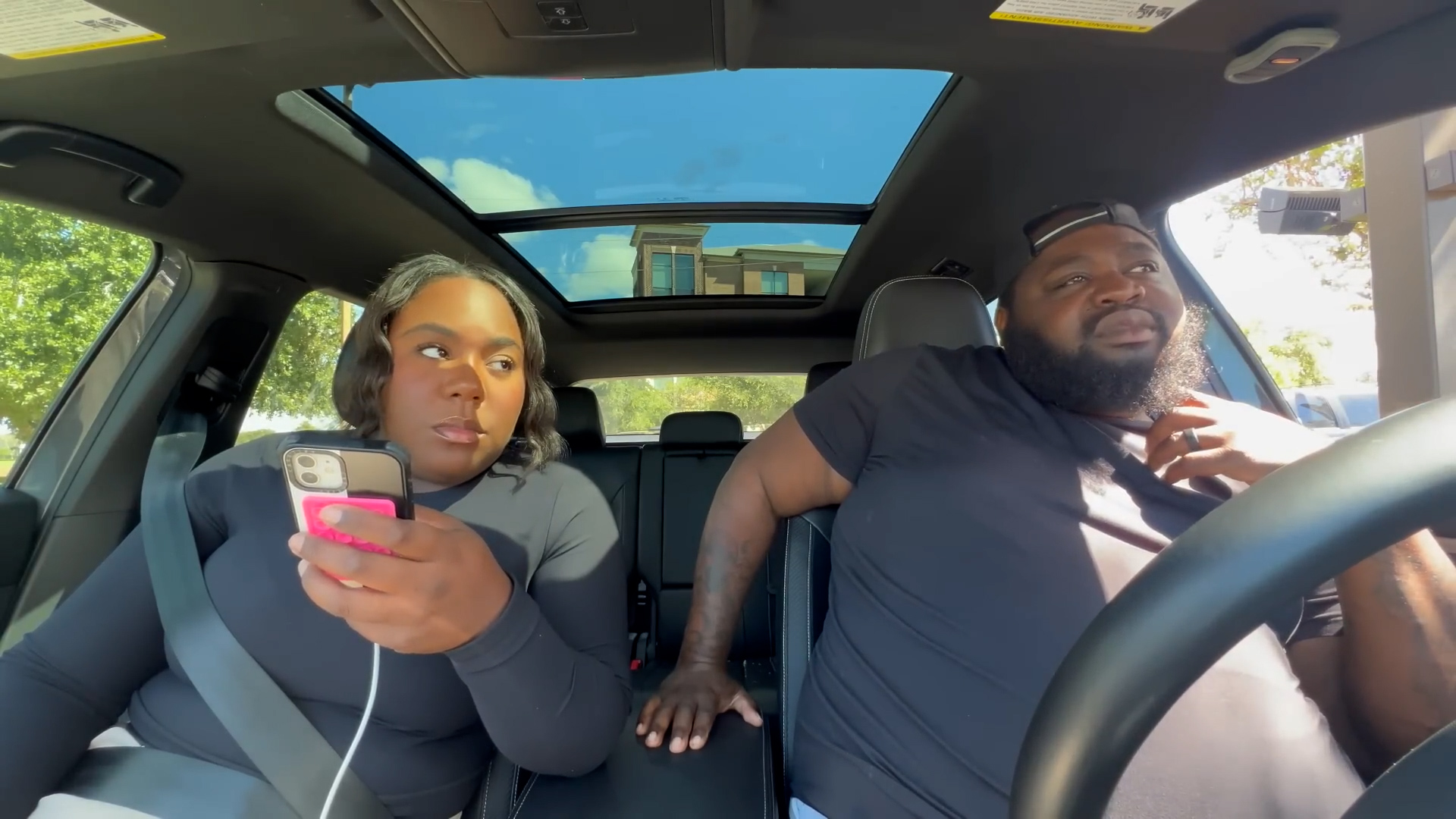 Wife's reaction when I openly flirted with the drive-thru staff right in front of her