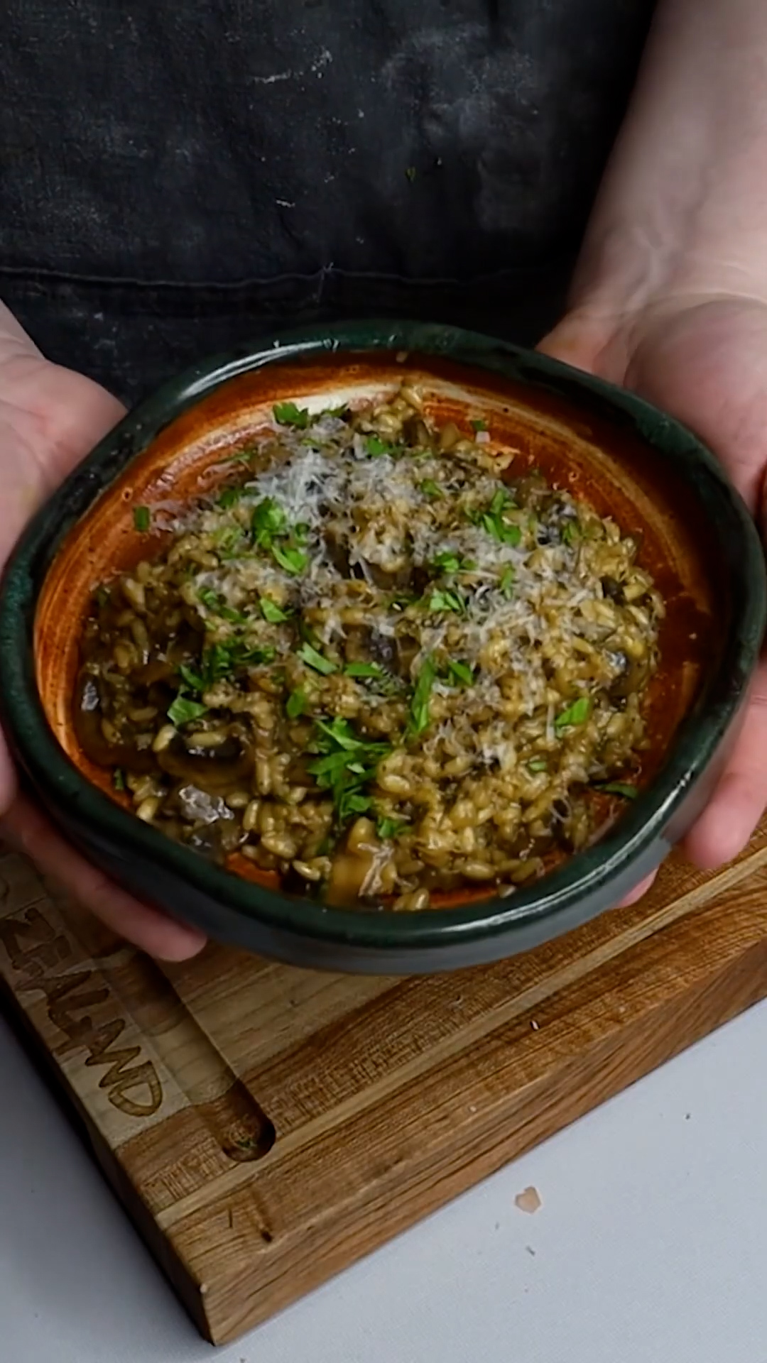 Creamy mushroom risotto preview