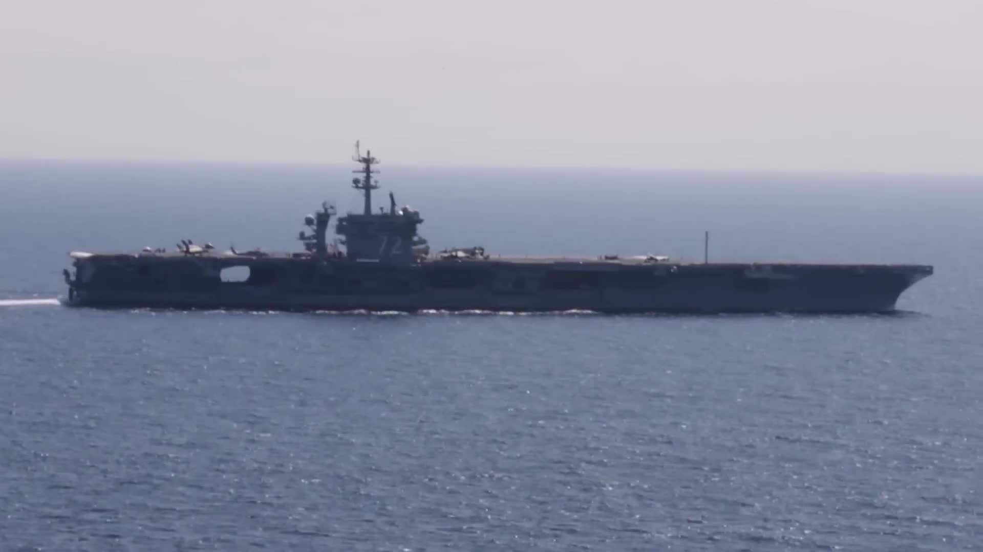 Iranian forces strike a US warship at sea