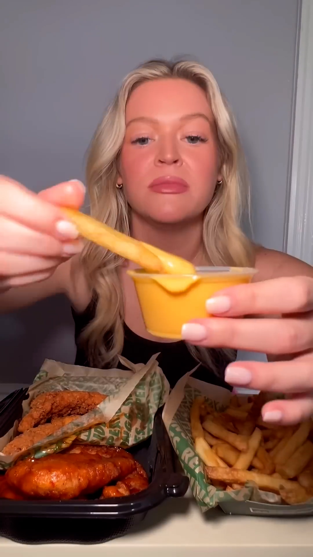 Wingstop tenders mukbang because these are genuinely some of the best tenders out there