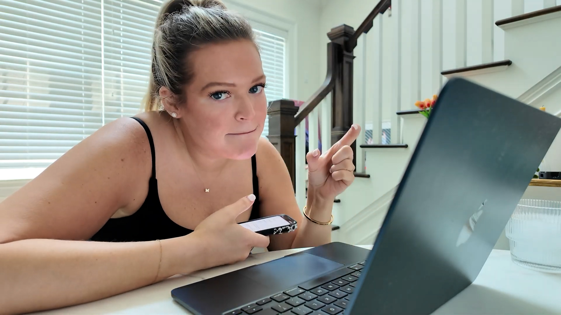 Get ready with me while talking about eating healthy and what that actually looks like