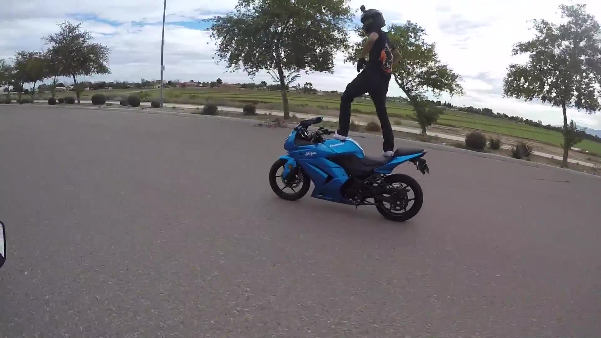 A simple ride turned into an embarrassing motorcycle fail that I caught on camera