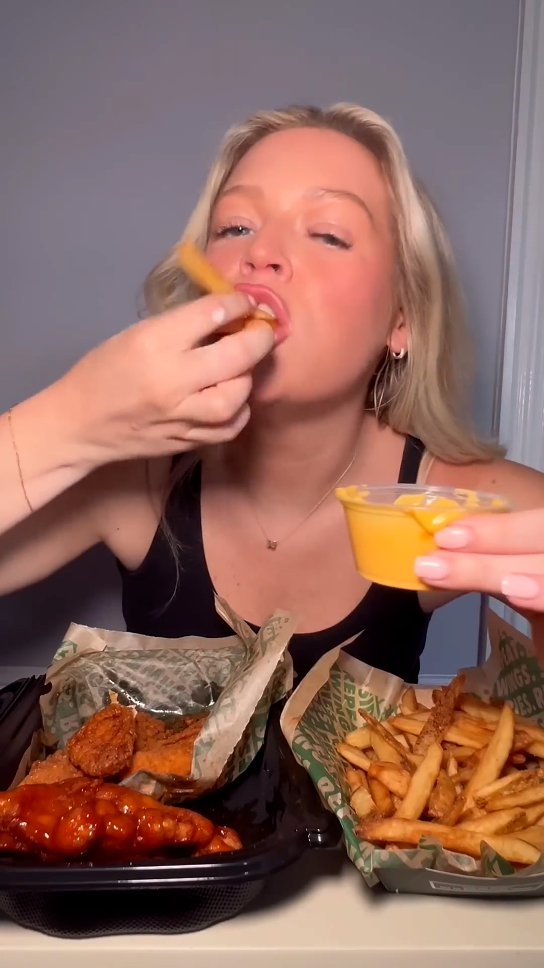 Eating Wingstop tenders and sharing exactly why they have no business being this good