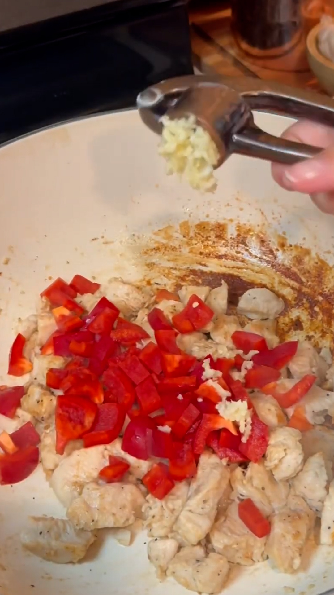 Sweet and tangy pineapple chicken over steamed rice everyone will enjoy