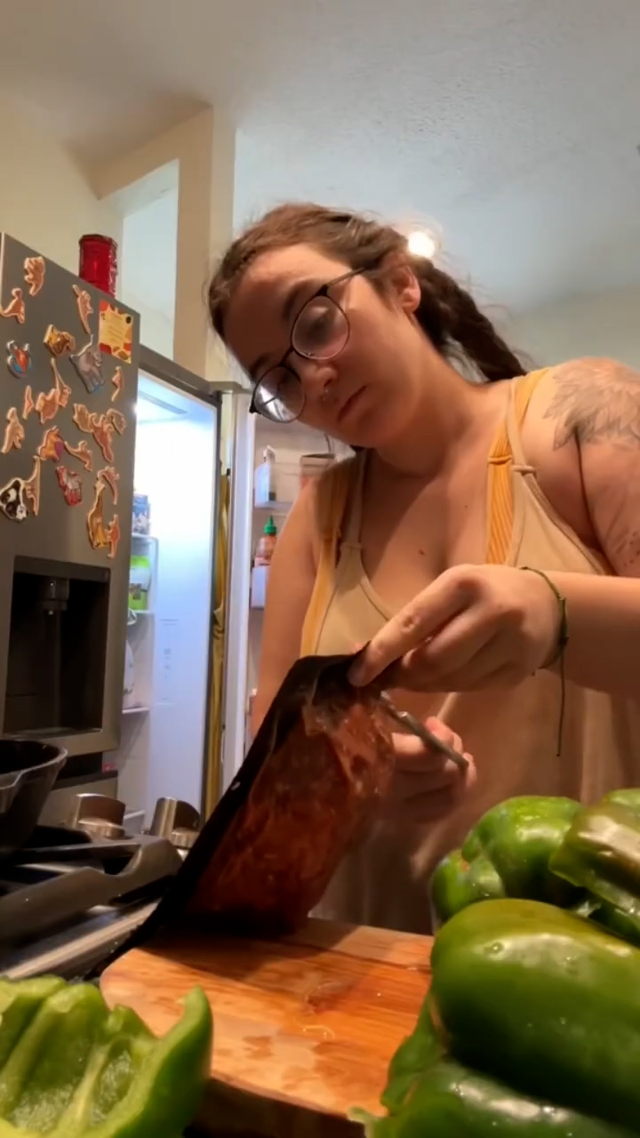 Stuffed bell peppers with classic meatloaf filling on our homestead