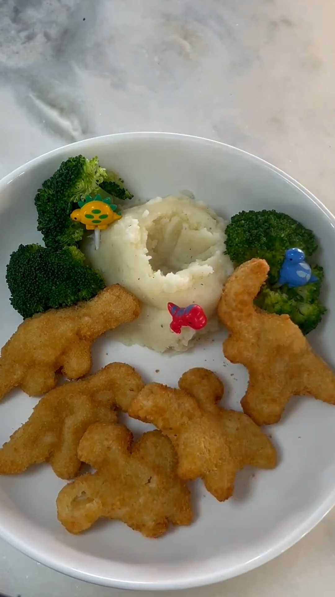 When dinosaur shaped nuggets save difficult dinner the whole family loves