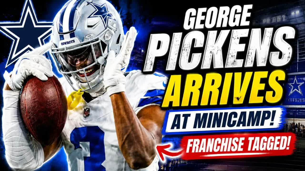 Cowboys star WR George Pickens arrives at minicamp + MORE Q&A | Coach Presser