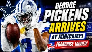 Cowboys star WR George Pickens arrives at minicamp + MORE Q&A | Coach Presser