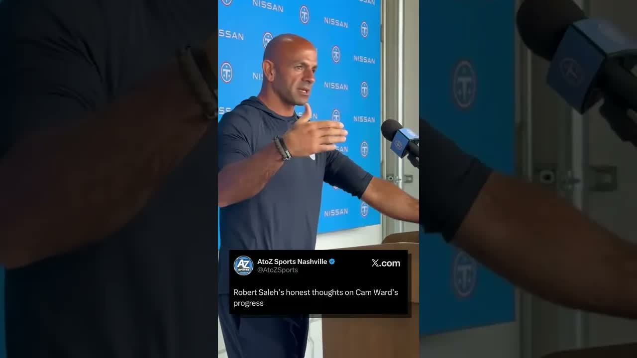 “I think he’s had an outstanding OTA”. #tenneseetitans #camward #robertsaleh #quarterback #nfl