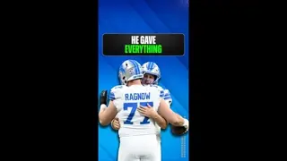 Frank Ragnow didn't just play for the #Lions. He gave everything he had to the organization. #NFL