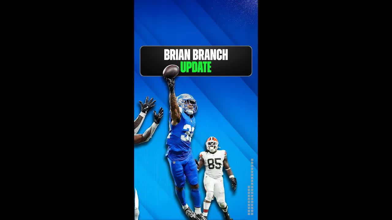 The #DetroitLions may be getting Brian Branch back sooner than expected #NFLNews episode artwork