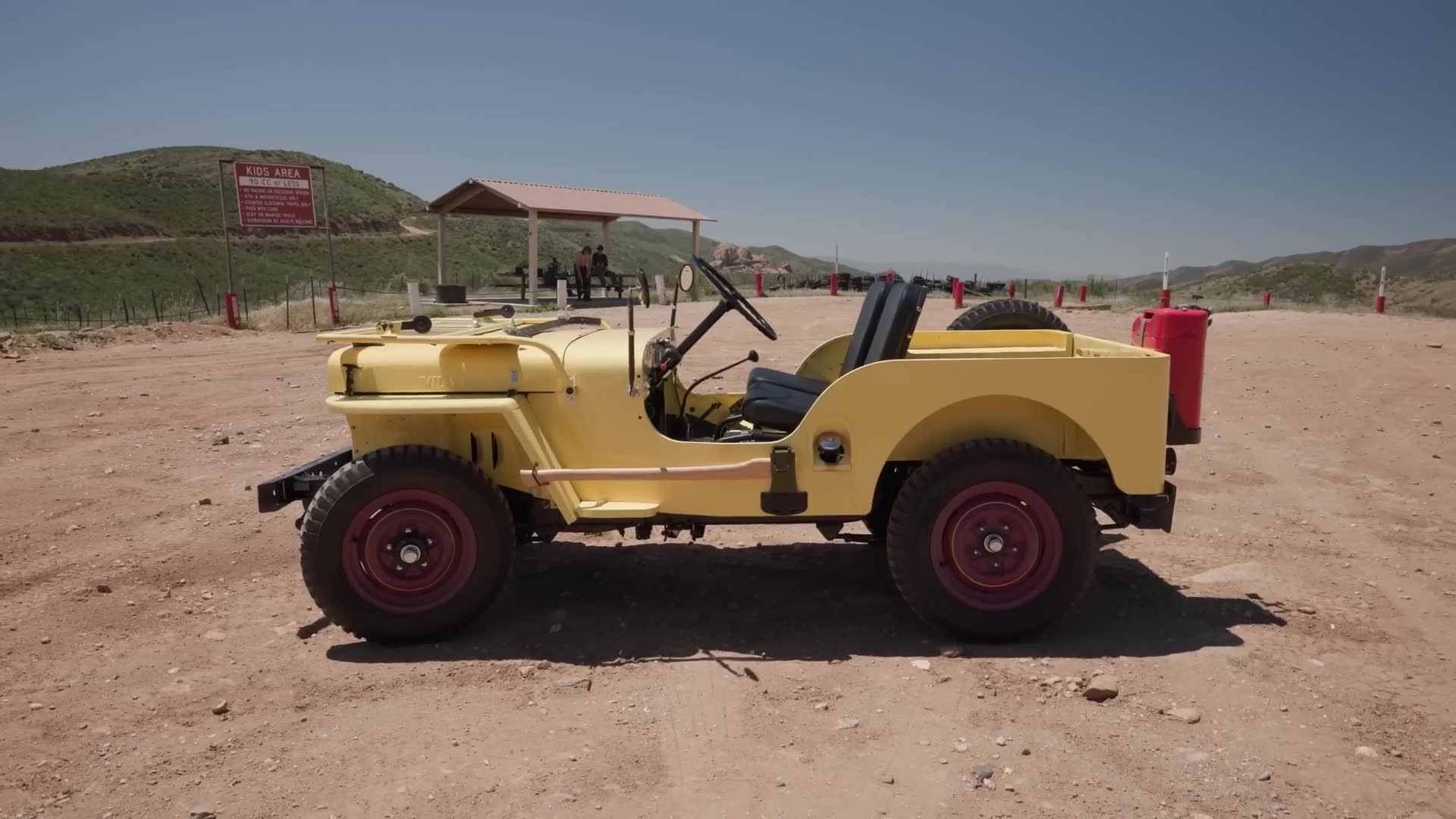 We took the vintage Jeep off-road for the first time