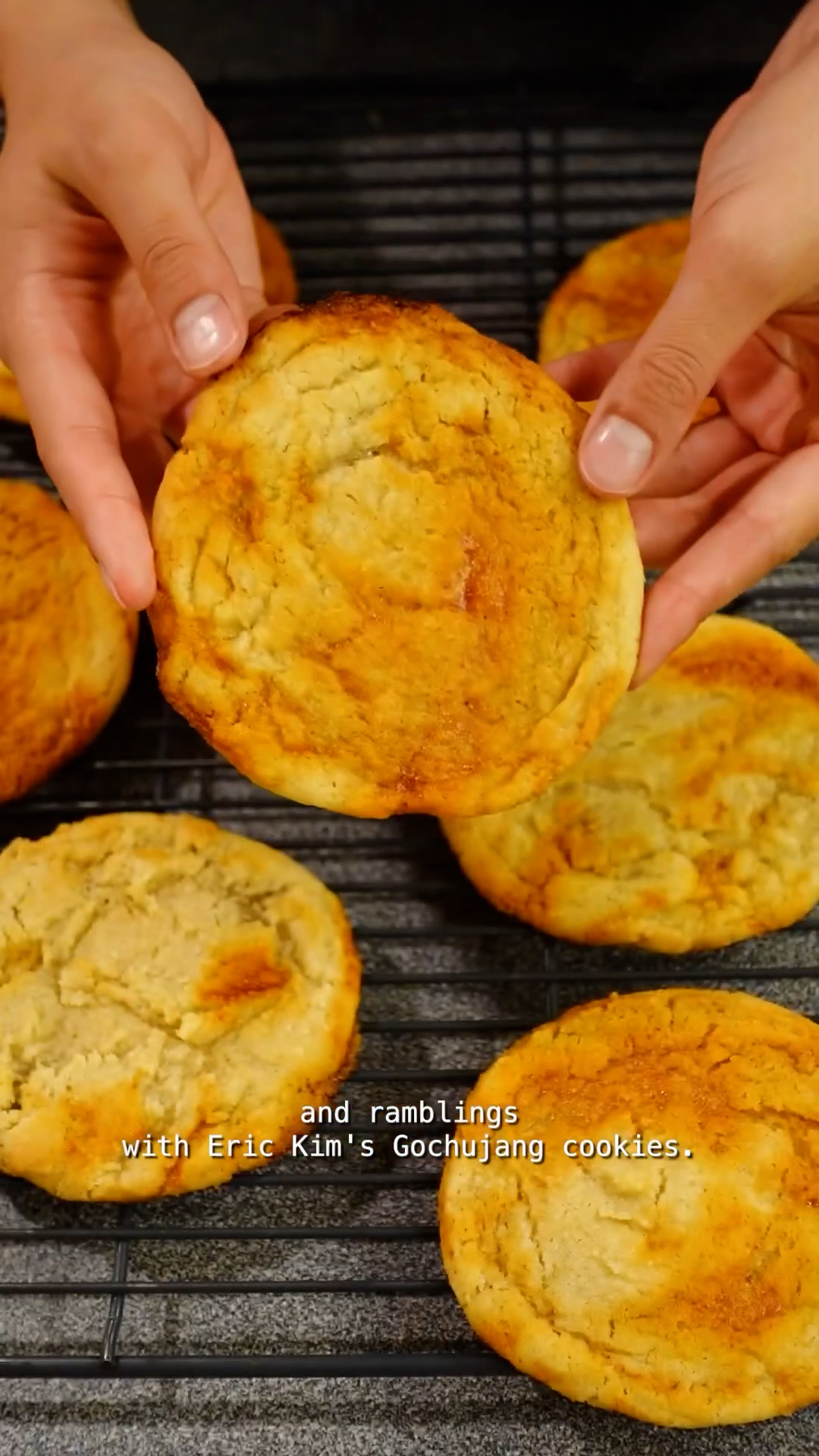 Creating unique gochujang cookies while feeling burned out