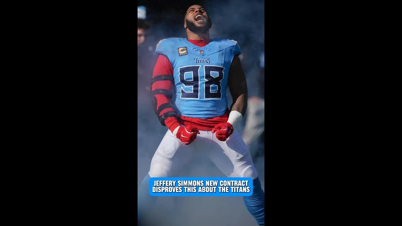 Jeffery Simmons just got PAID, and disproves this one thing about the #titans