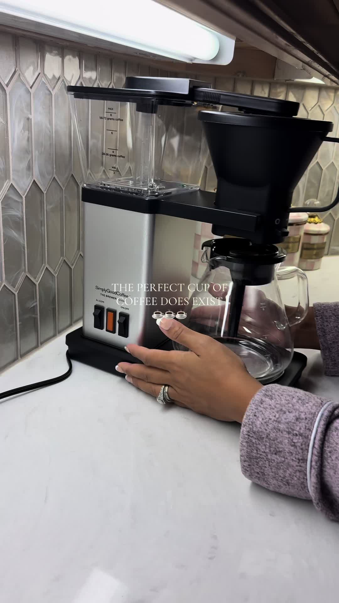How to brew the perfect cup with The Brewer coffee maker using its handy bloom switch
