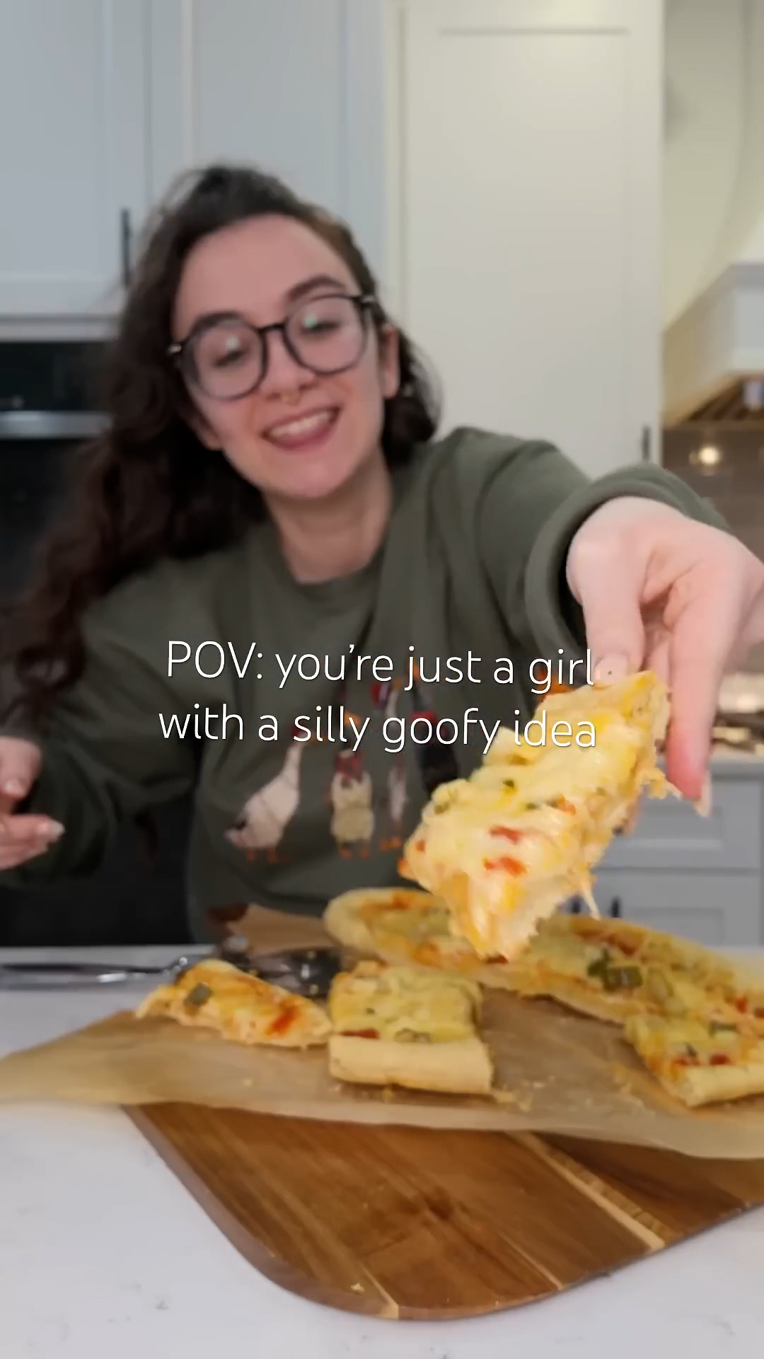 Testing out kimchi pickles as an unusual pizza topping on our homestead