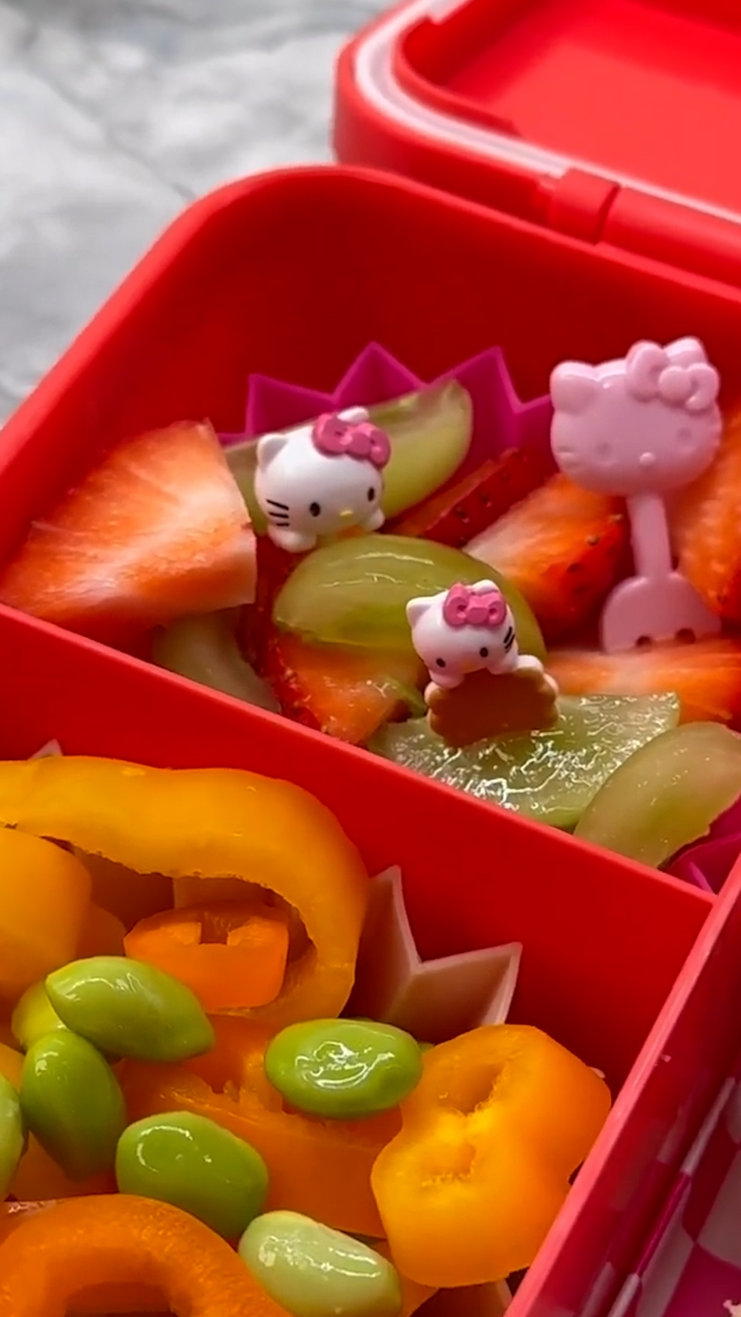 Thoughtfully packed lunchbox with variety perfect for school days