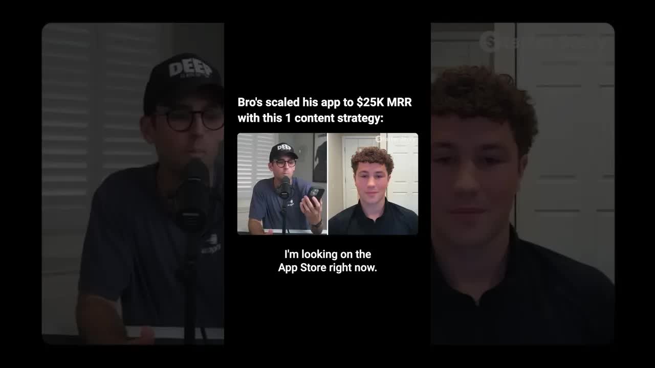 Bro's scaled his app to $25K MRR with this 1 content strategy