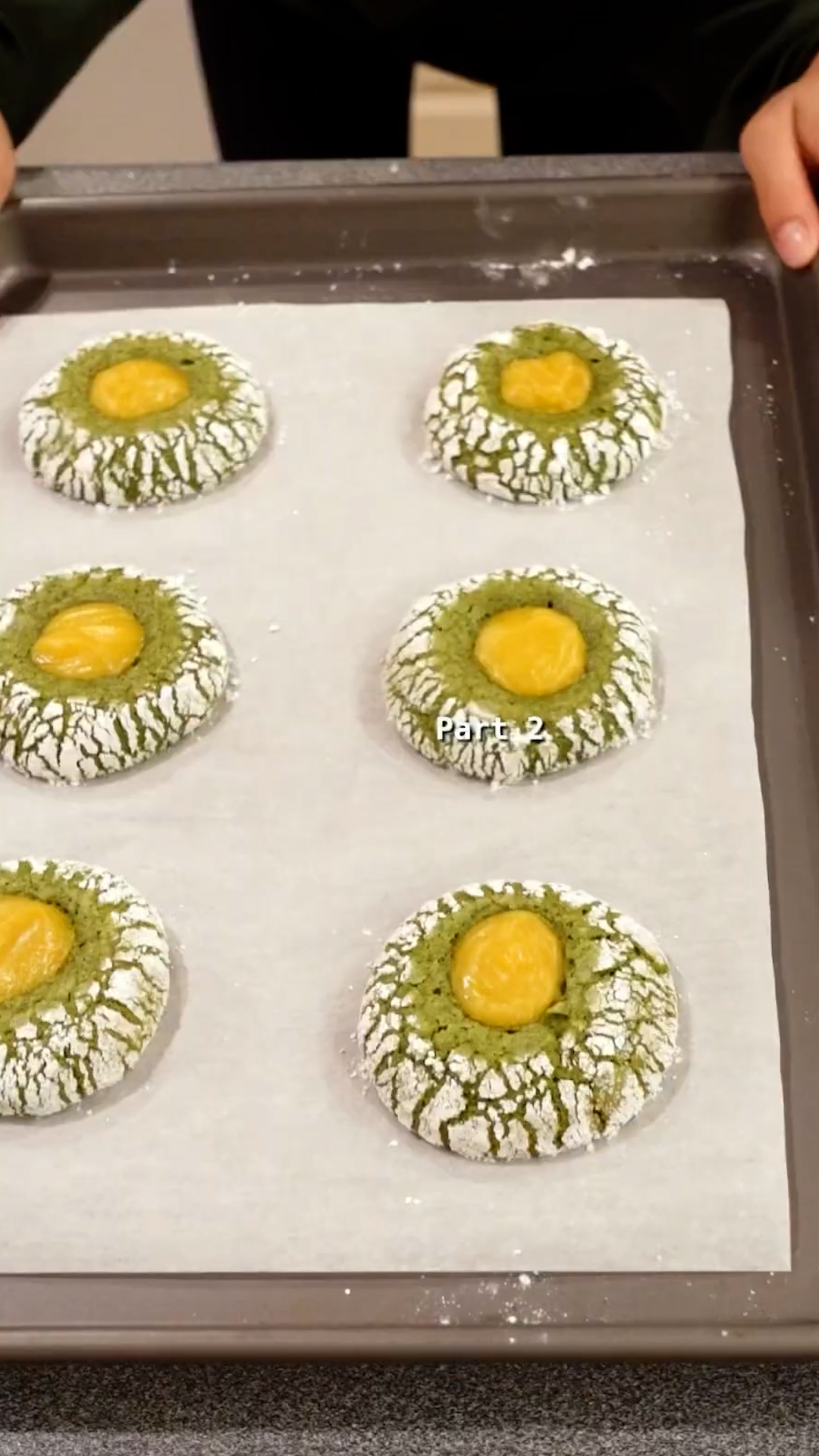 Attempt two of the matcha lemonade cookie recipe
