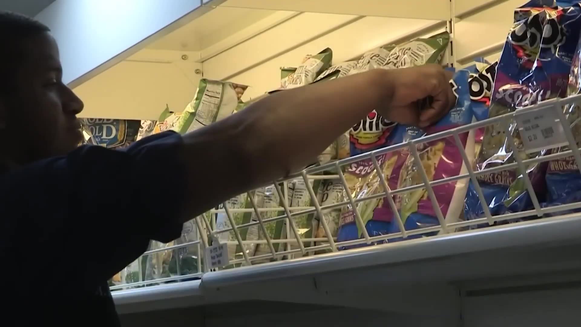 The floating supermarket aboard a US carrier