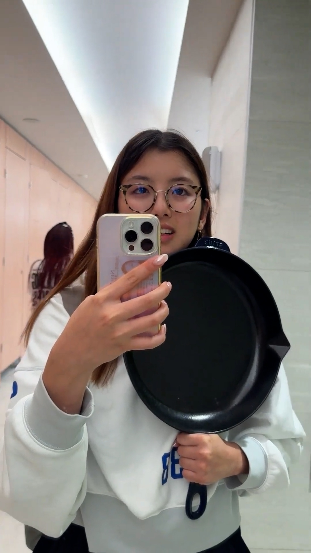 Returning from travel still carrying my frying pan