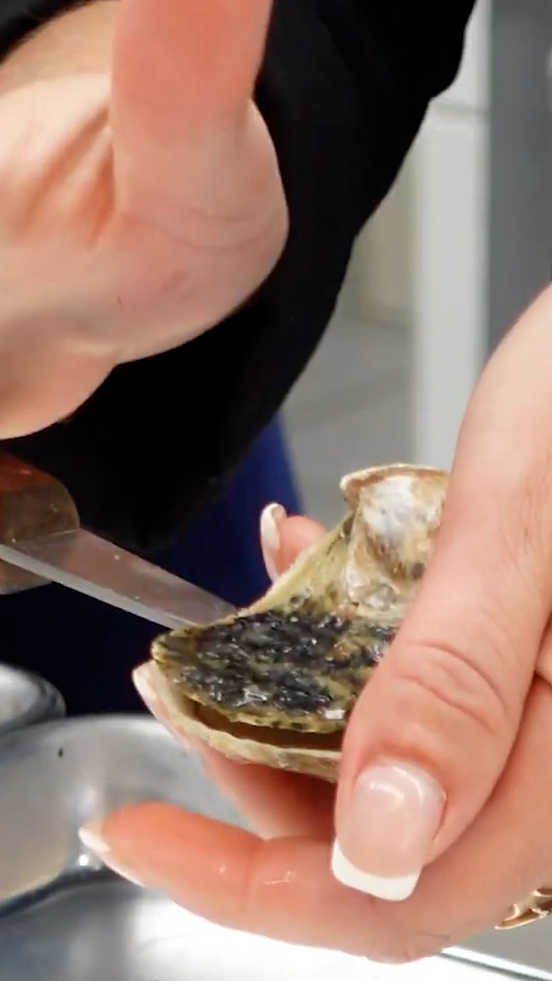 Watching a French chef craft champagne oyster perfection