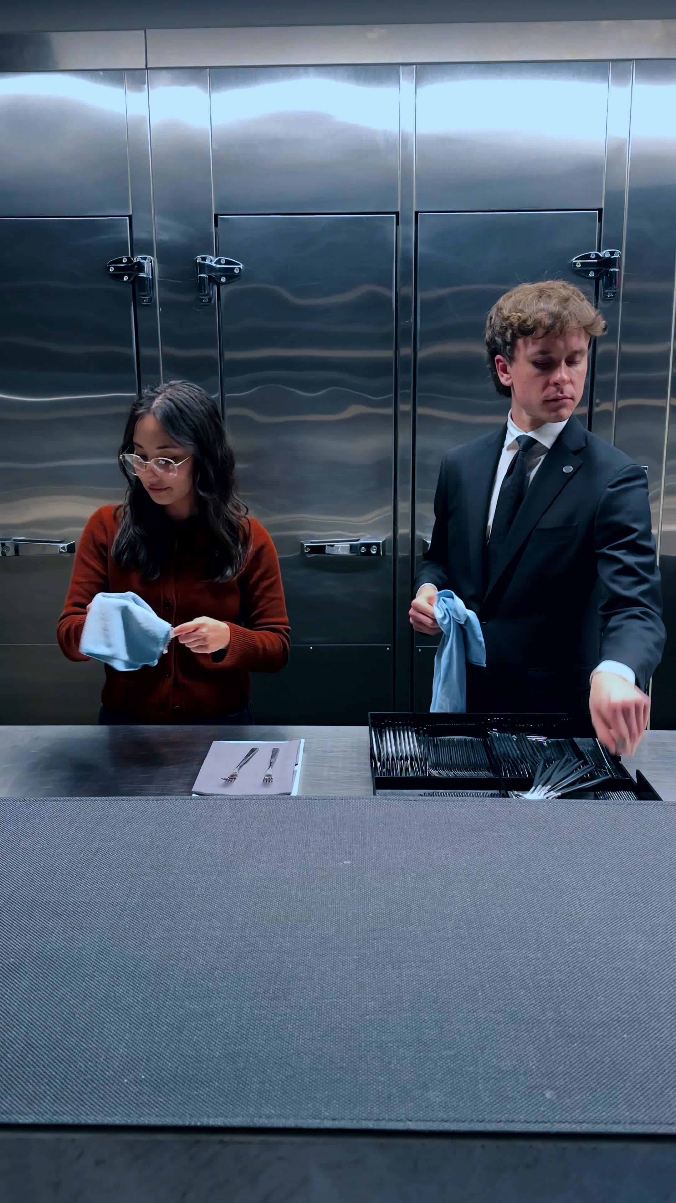 Trying out the intense fork-polishing moment from a hit cooking show, for real