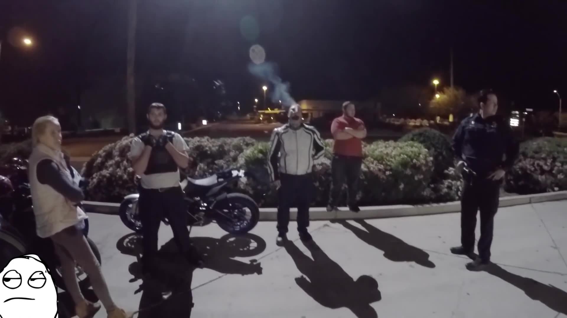 We had a police helicopter circling our sport bikes and the footage is unreal to watch