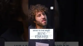 Benny Blanco and Lil Dicky just dropped their WOAT blunt etiquette 👀 #GOATTalk
