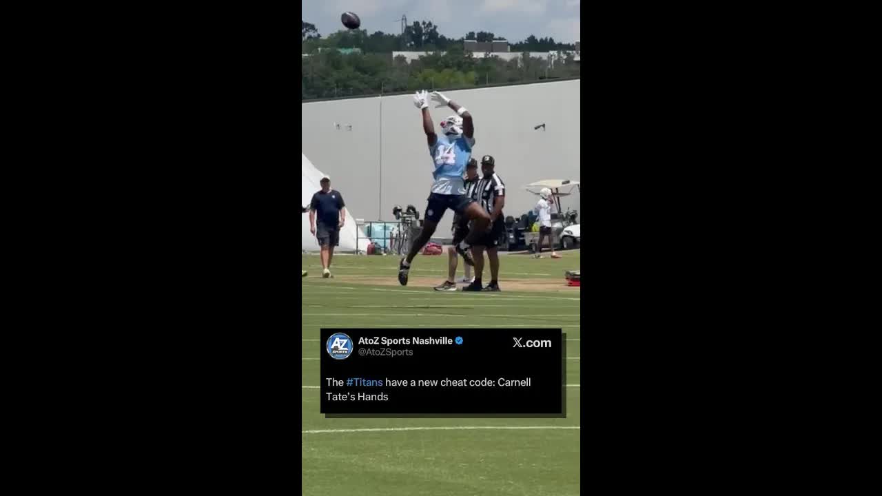 Carnell Tate was already displaying why he was worth the 4th overall pick