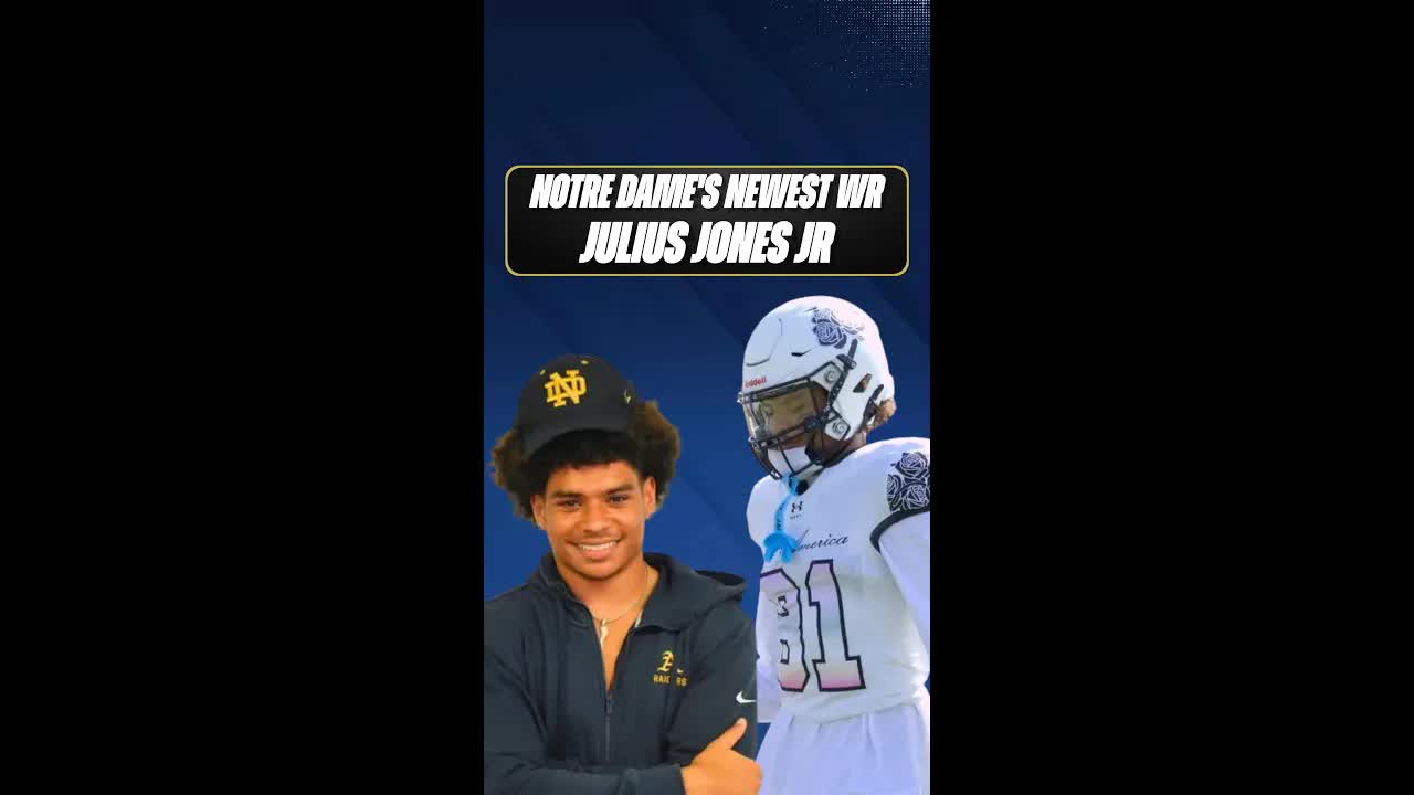 Notre Dame Just Landed a Game-Changing WR Talent in Julius Jones Jr!