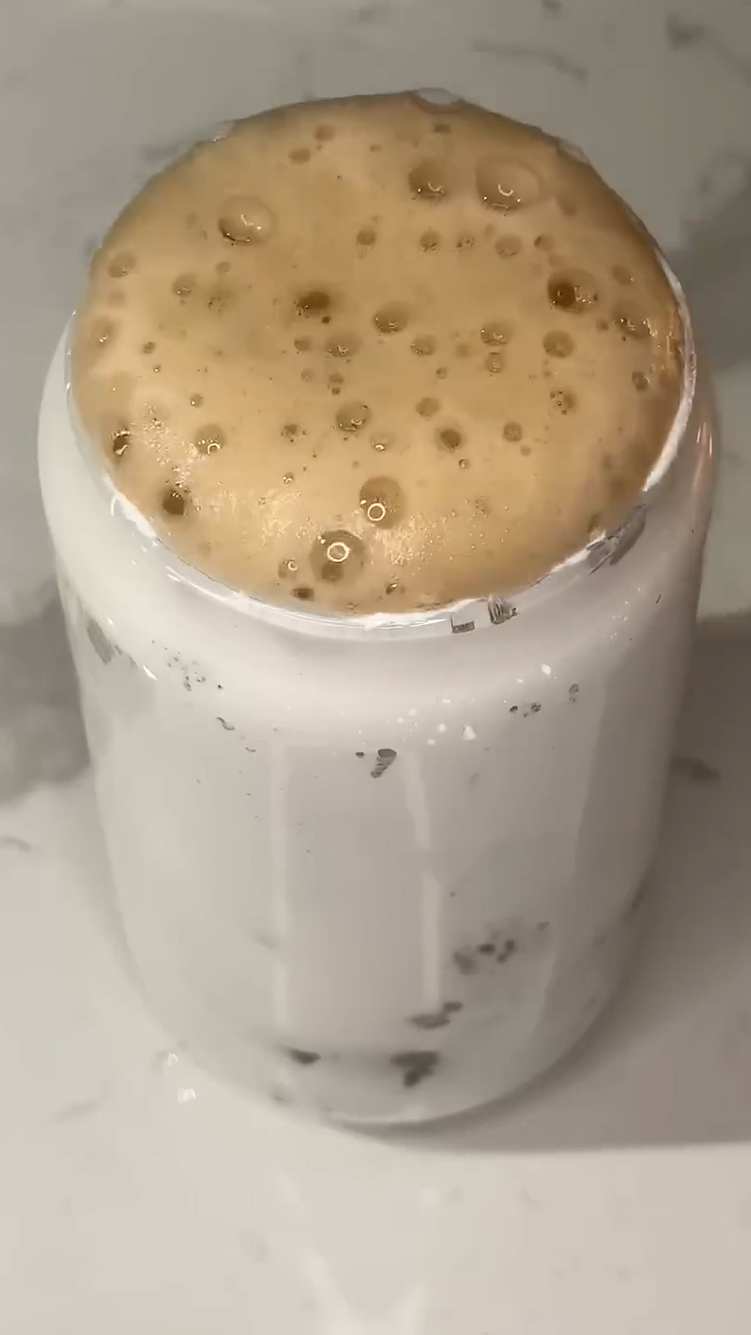 Diet cola blended thick and fluffy for a viral frozen summer treat