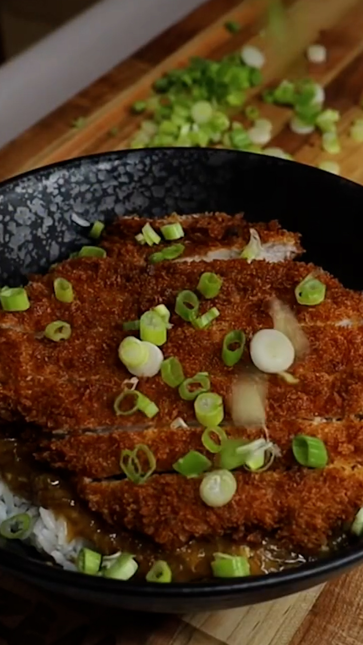 Modified katsudon rice bowl
