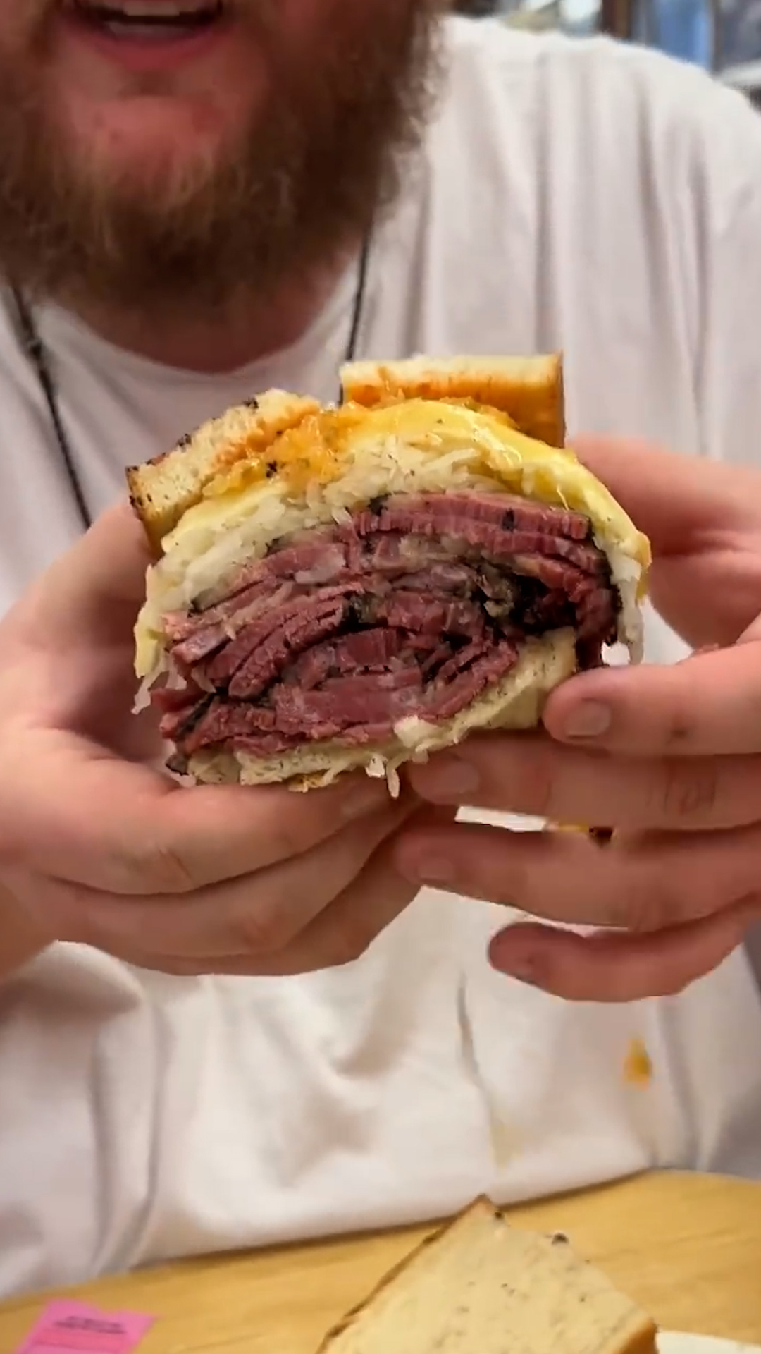 Katz Deli pastrami sandwich taste test