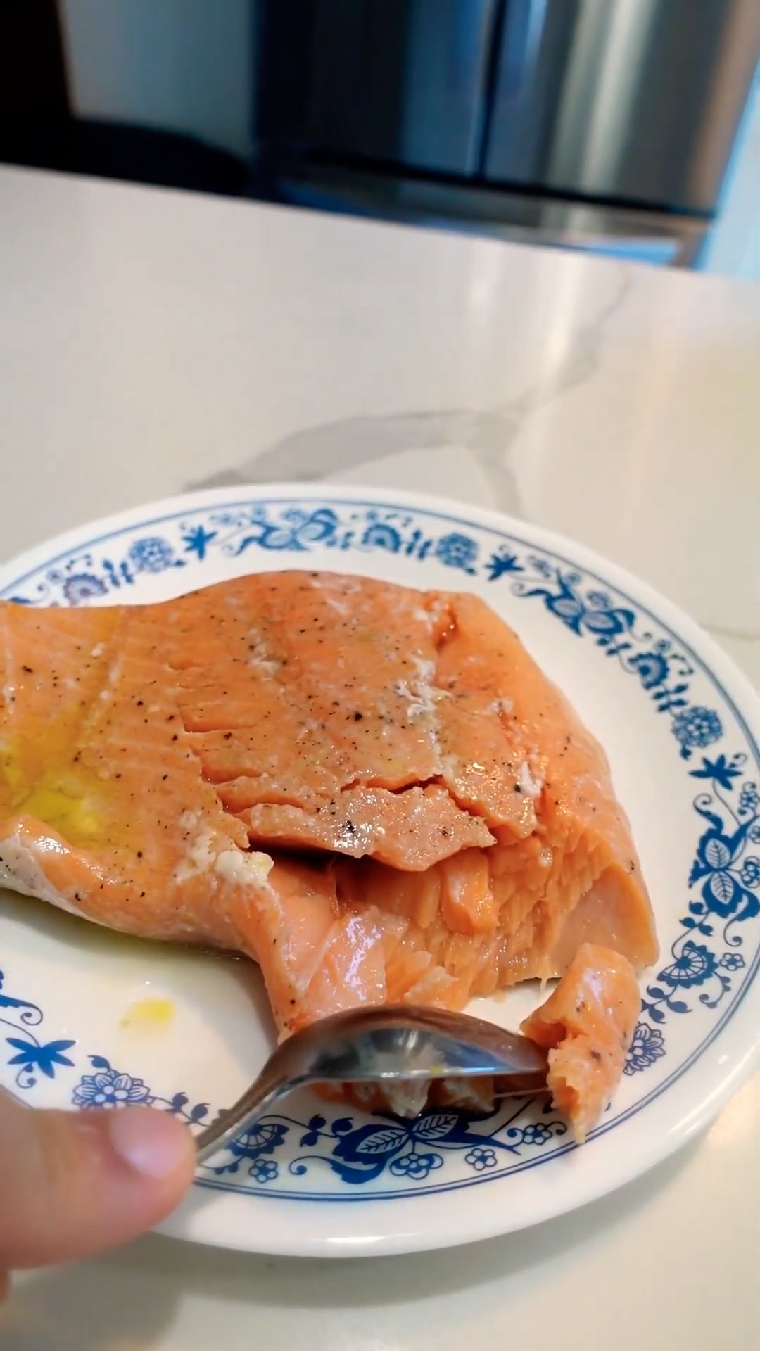 Making perfectly tender salmon that even a raccoon would appreciate
