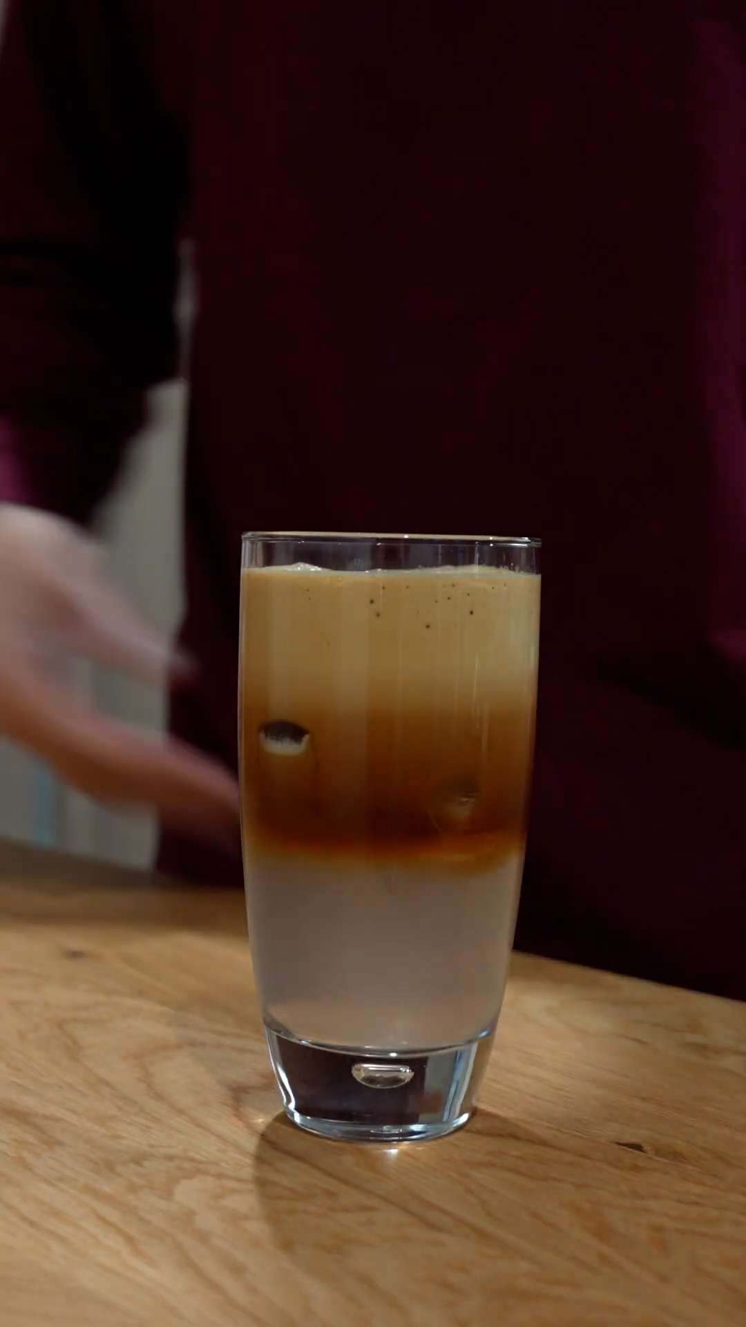 Recreating the viral coconut americano coffee drink everyone's making