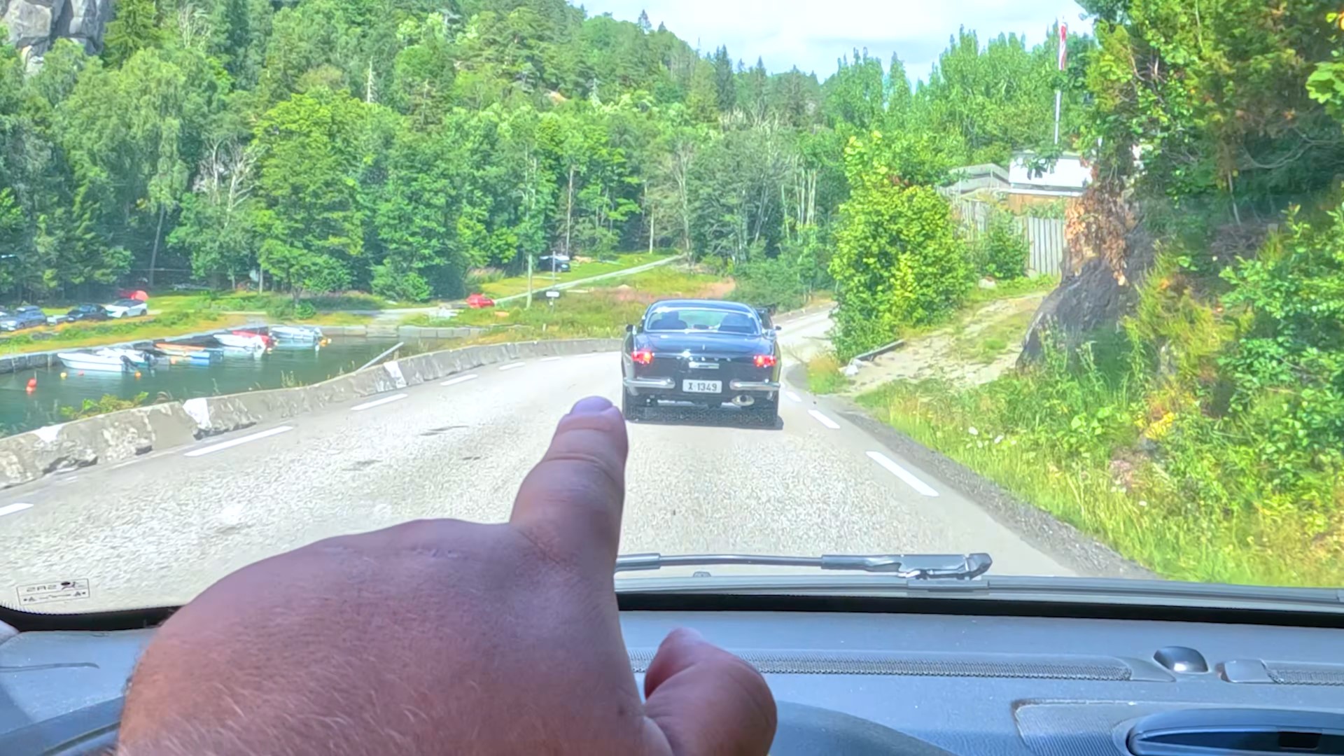 En klassisk Volvo testet p norske veier