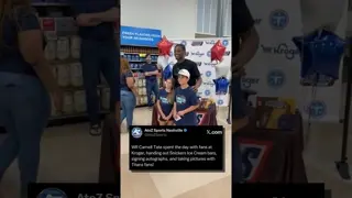 The #Titans 4th overall pick WR was out in the community today!