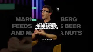 Mark Zuckerberg feeds his cows beer and macadamia nuts #IdeaGeneration