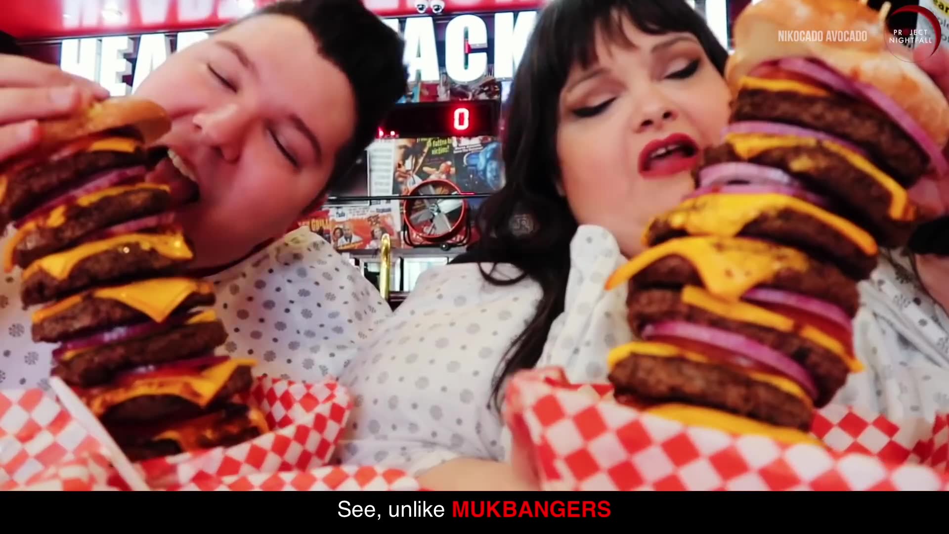 They risk their lives eating giant foods for records