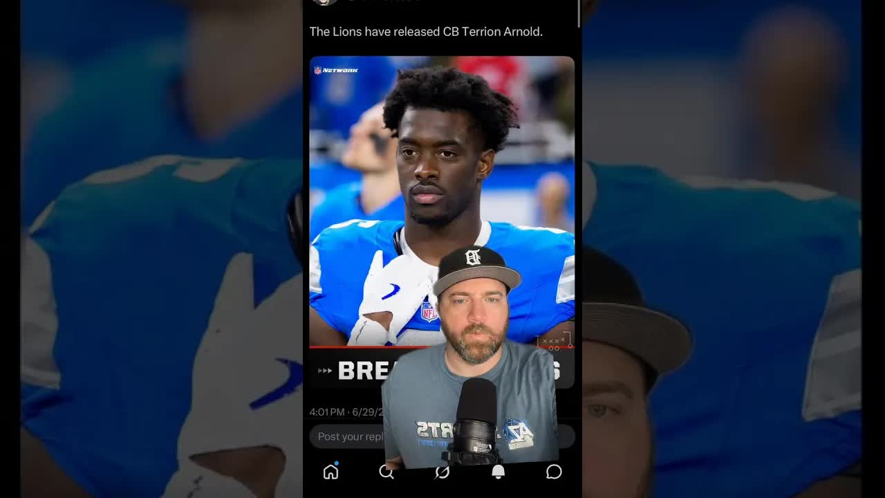 The #Lions have officially released Terrion Arnold. Why it makes all the sense in the world #NFLNews episode artwork
