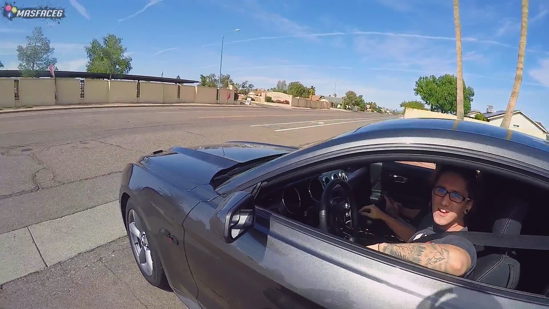 He really thought his Mustang 5.0 could beat me