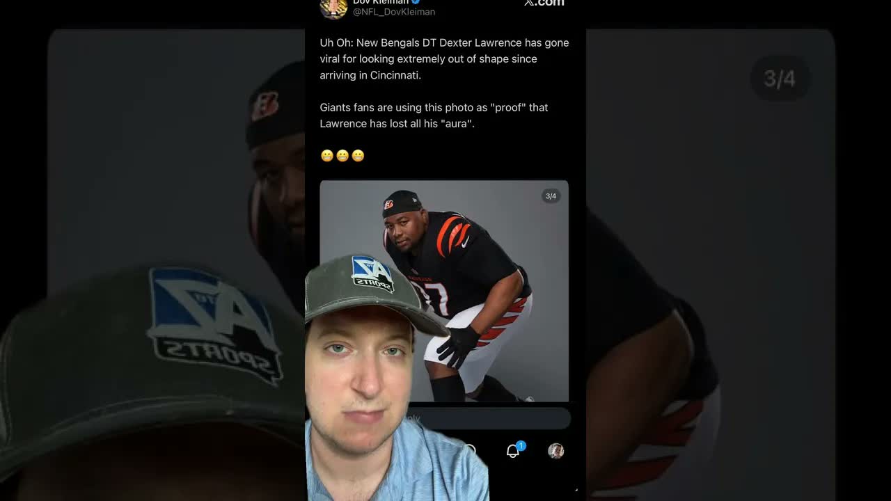 Guys, please pump the brakes on this picture of #CincinnatiBengals DT Dexter Lawrence #WhoDey #NFL episode artwork