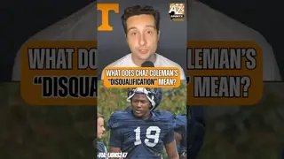 Coleman will remain on scholarship for the #Vols in 2026 🍊 #TennesseeVols #collegefootball #shorts